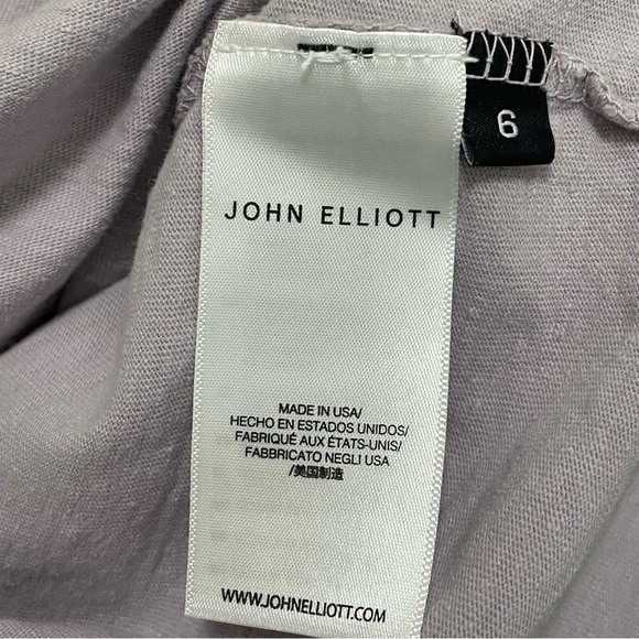 John Elliott Mens Anti Expo Tee T-Shirt Short Sleeve Cotton Haze Size 6 XXXL - Picture 6 of 11